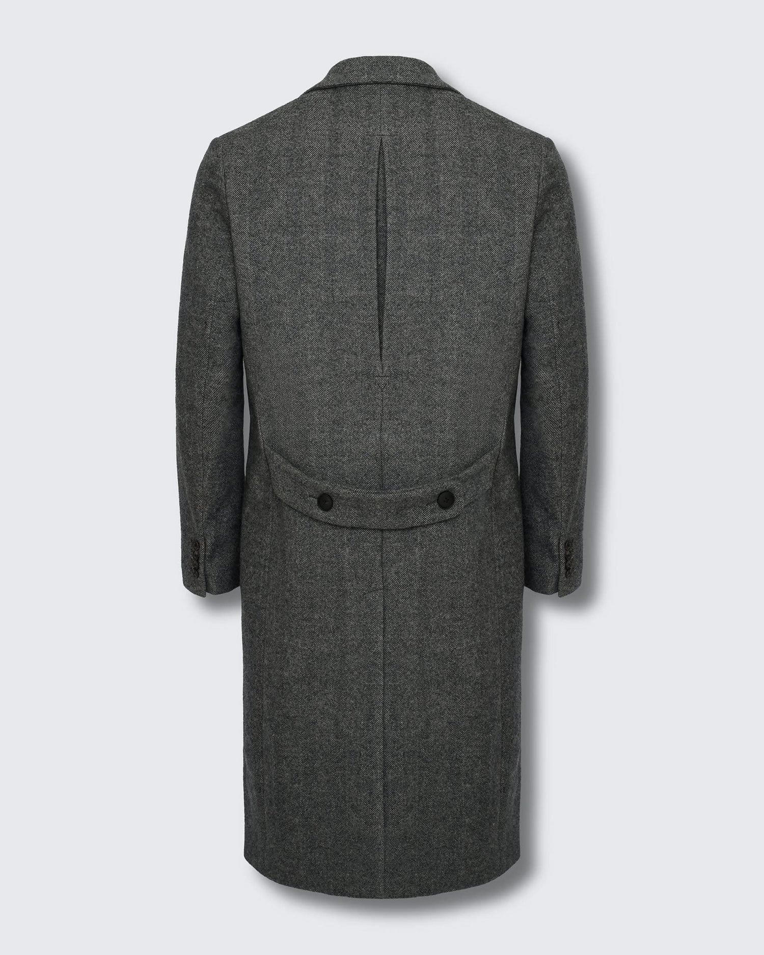 Hovell Herringbone Top Coat Grey