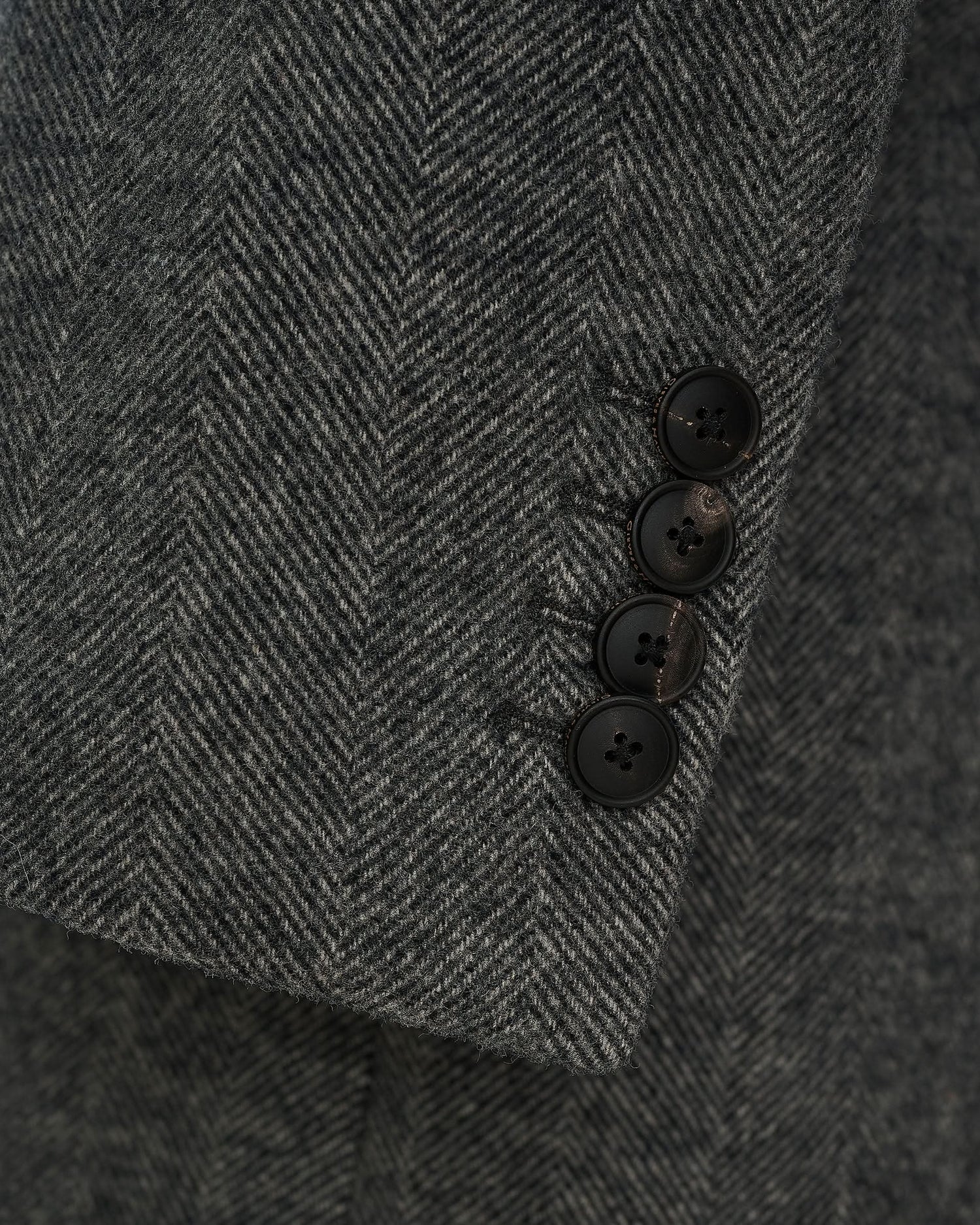 Hovell Herringbone Top Coat Grey