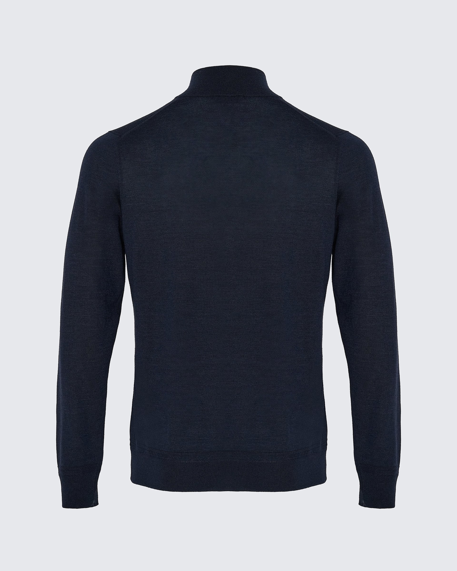 Hamilton Merino Wool Silk Cashmere Quarter Zip Jumper