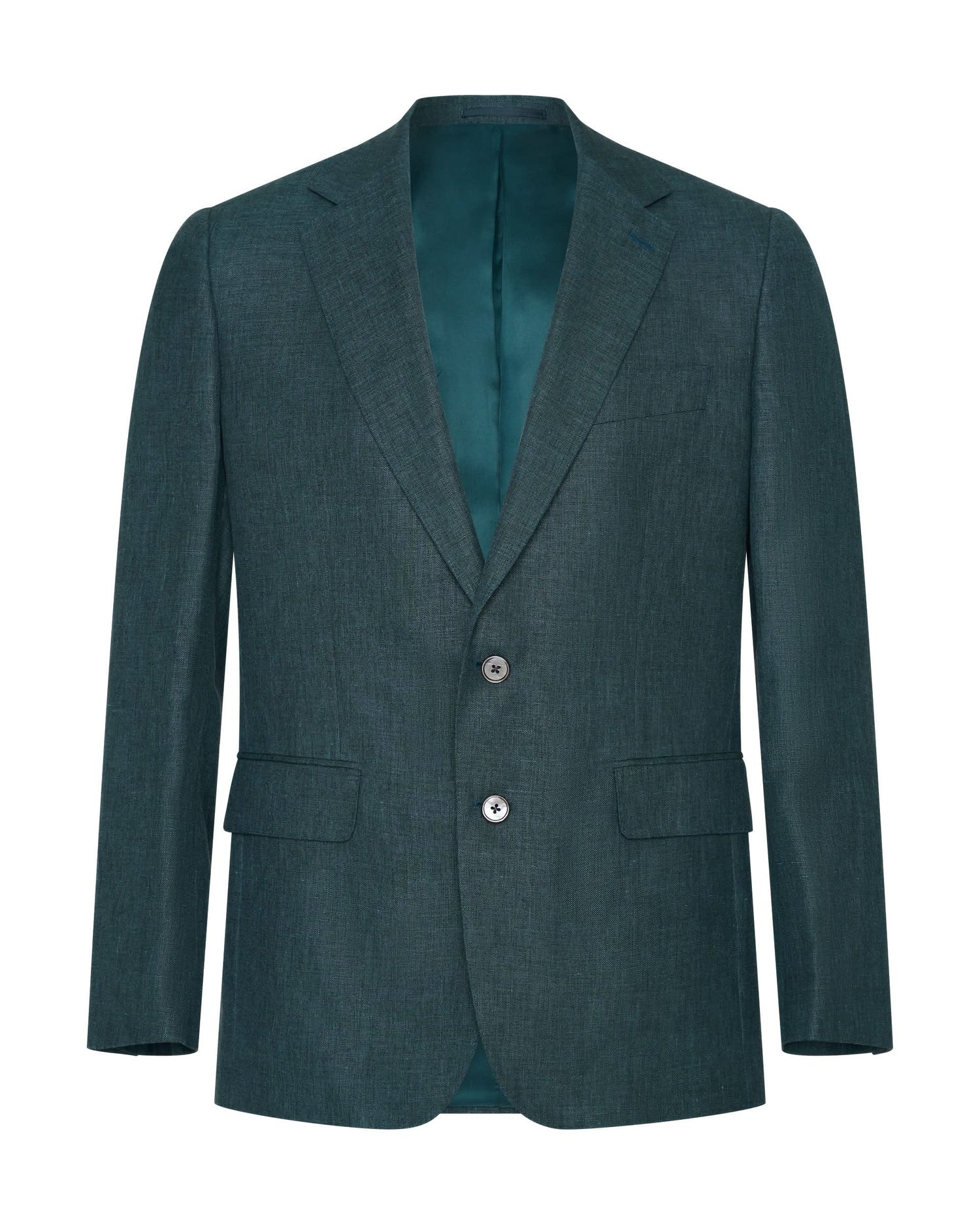 Hardy Virgin Wool Linen &amp; Silk Suit Teal
