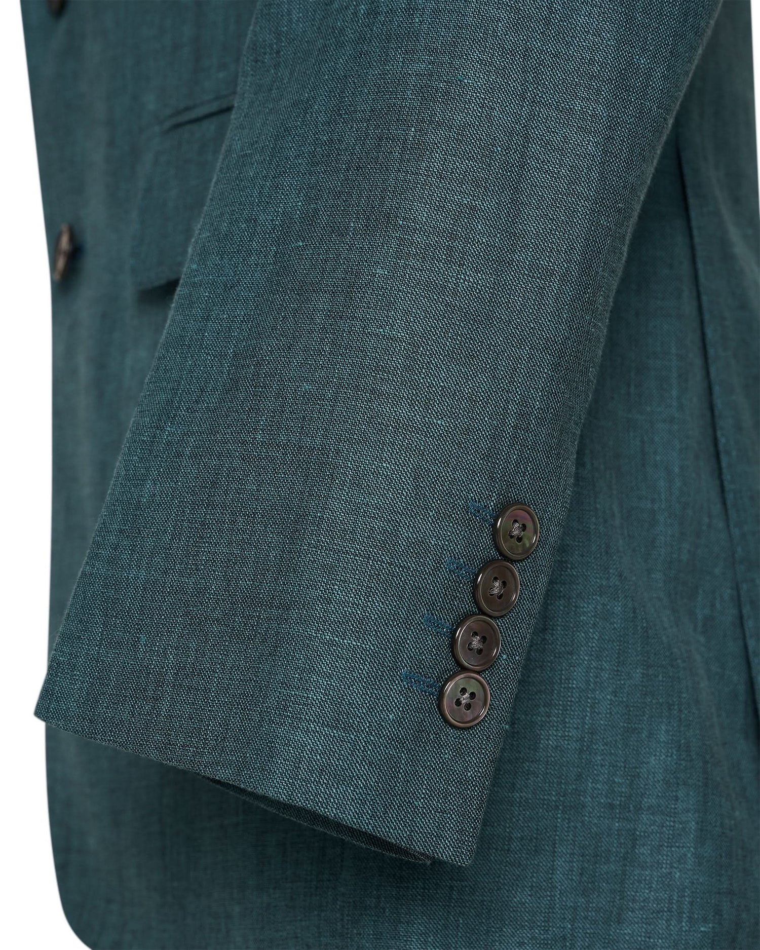 Hardy Virgin Wool Linen &amp; Silk Suit Teal