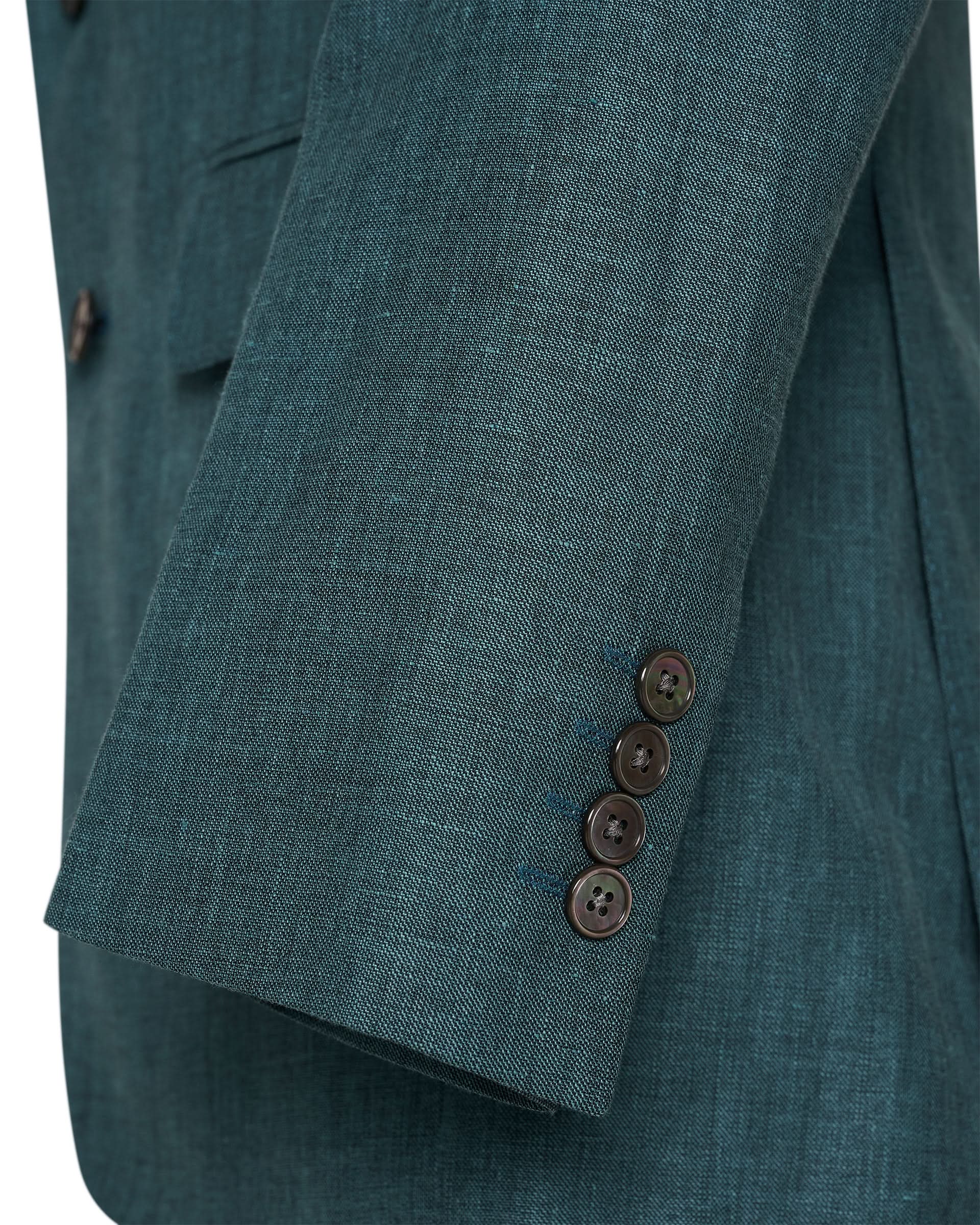Hardy Virgin Wool Linen &amp; Silk Suit Teal