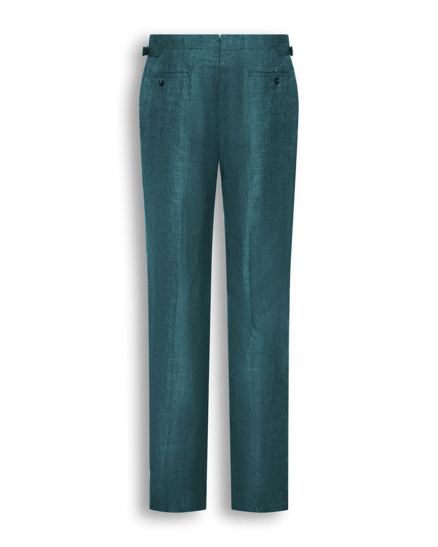Hardy Virgin Wool Linen & Silk Suit Teal