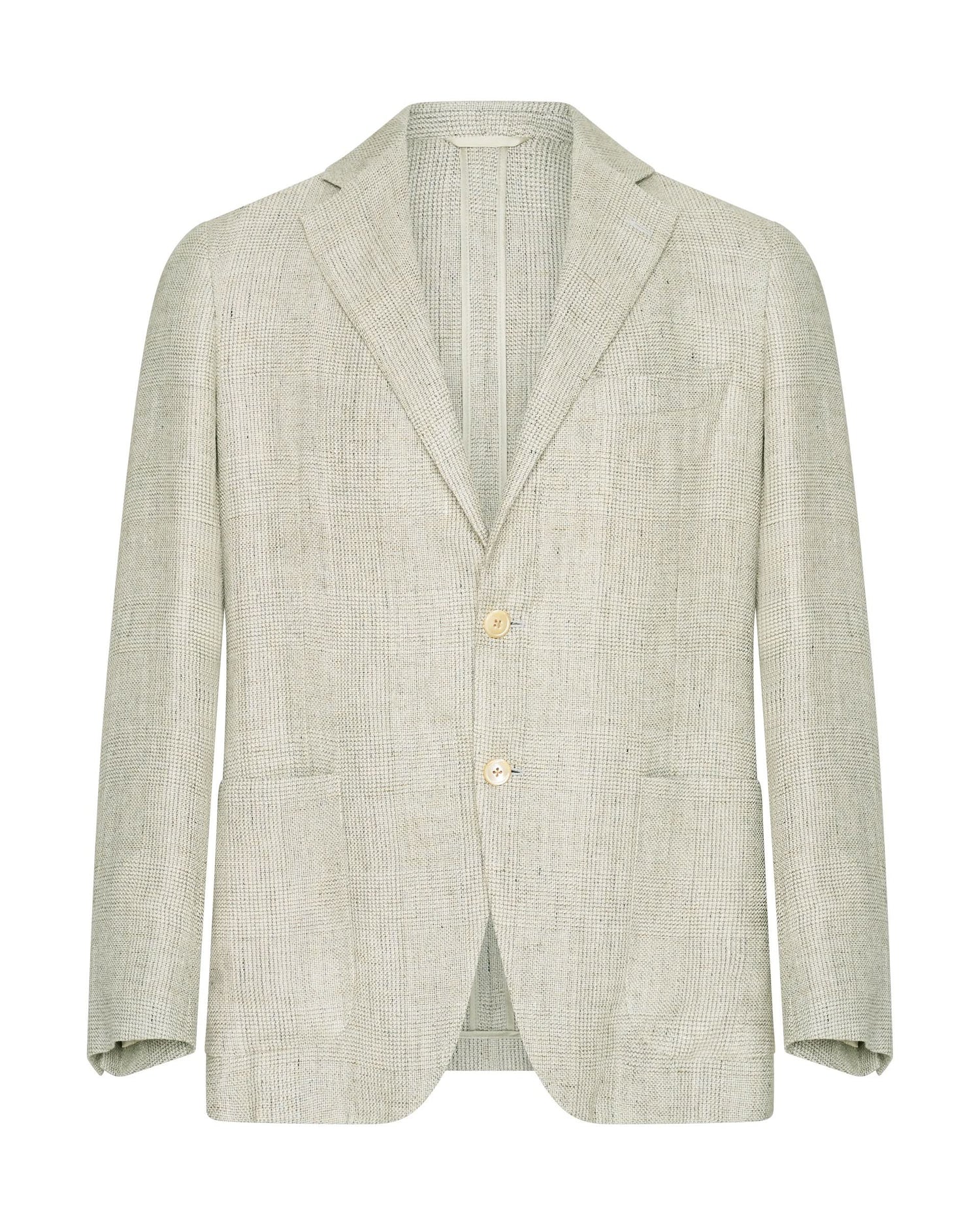 Hartley Linen Wool &amp; Silk Unstructured Blazer Light Grey