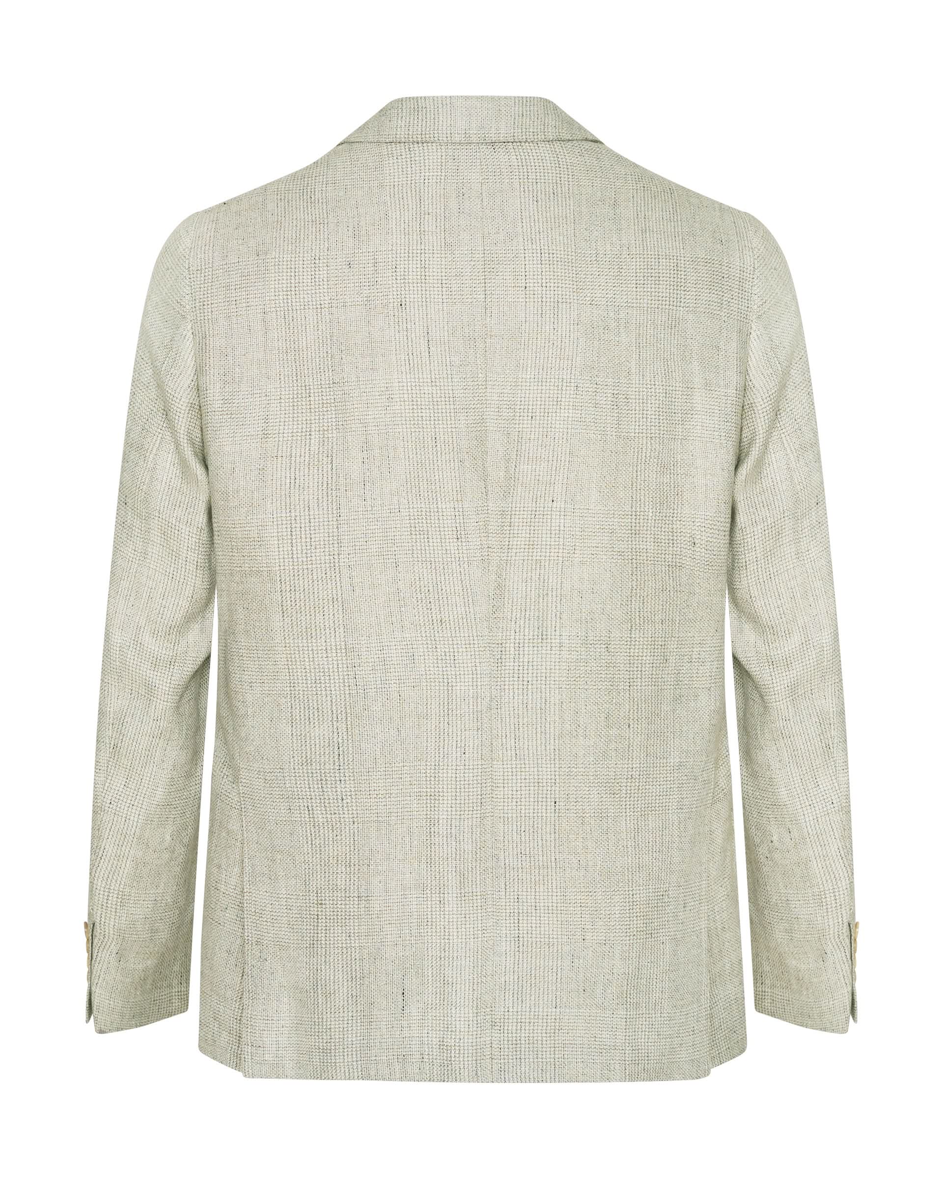 Hartley Linen Wool &amp; Silk Unstructured Blazer Light Grey