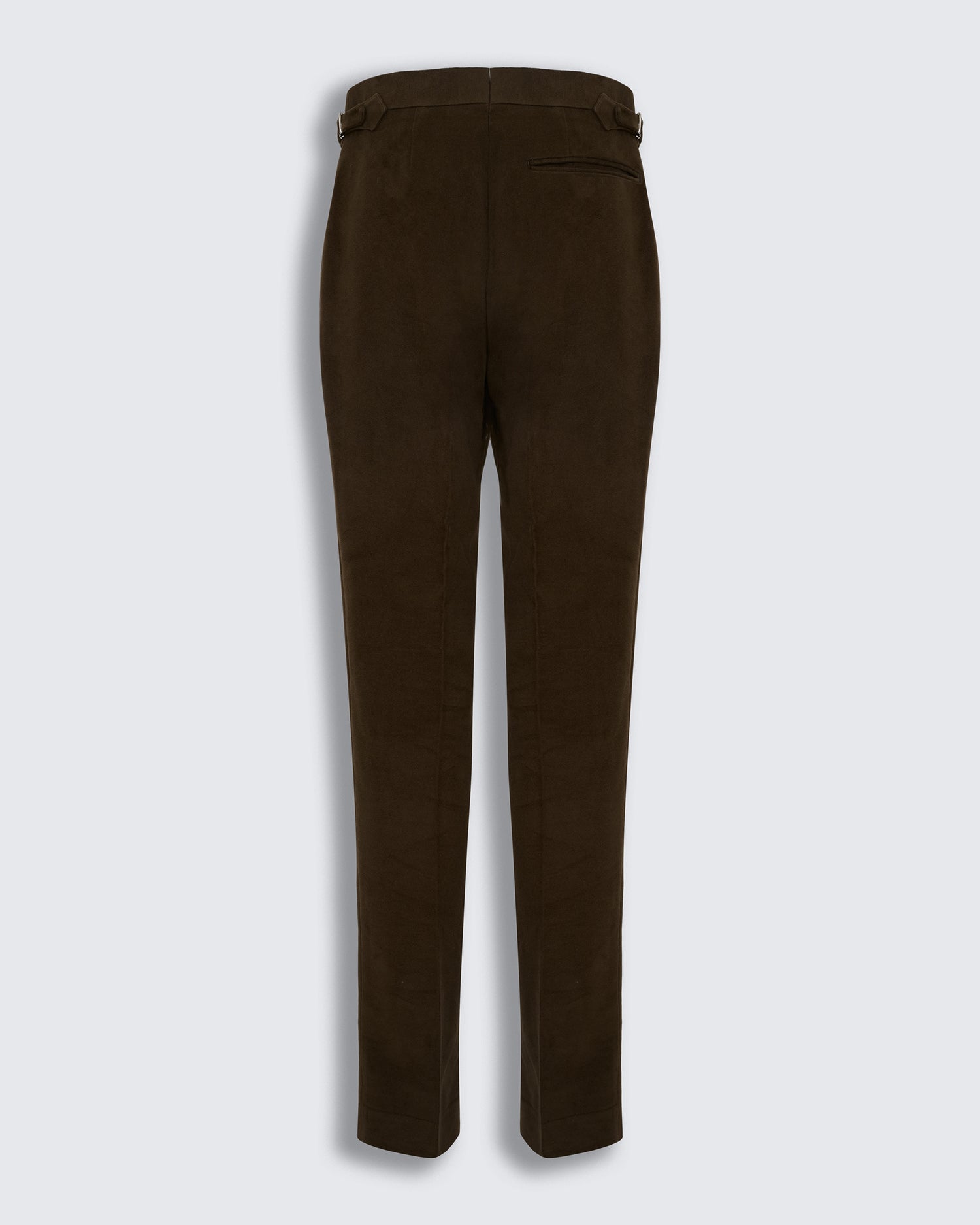 Hayter Pleated Trouser Dark Brown Moleskin