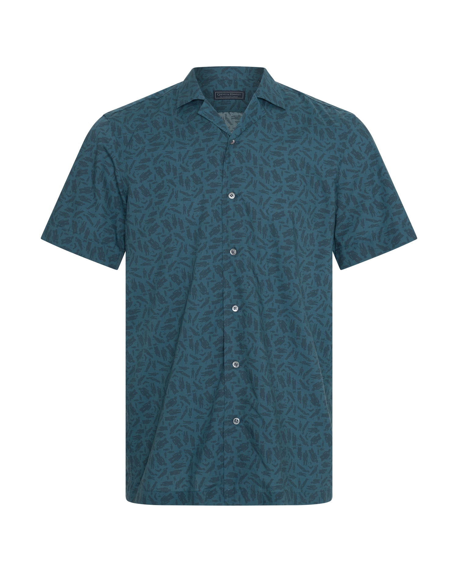 Heath Cotton &amp; Lyocell Portsmouth Men Shirt Teal