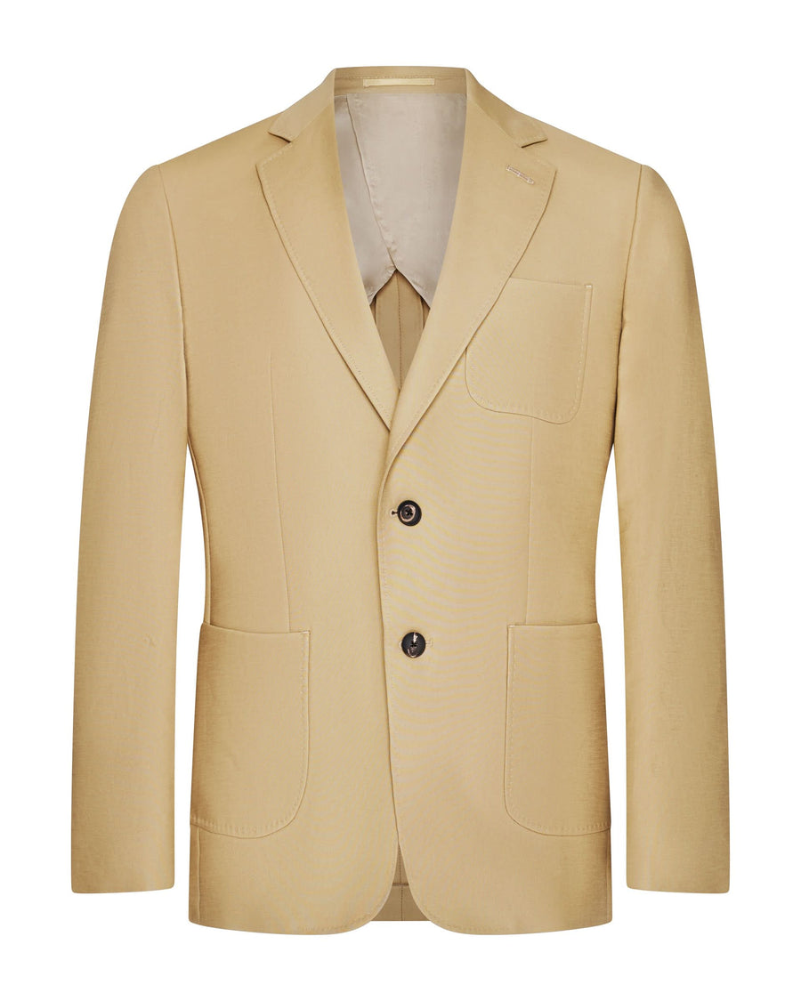 Hills Cotton Stretch Blazer Tan