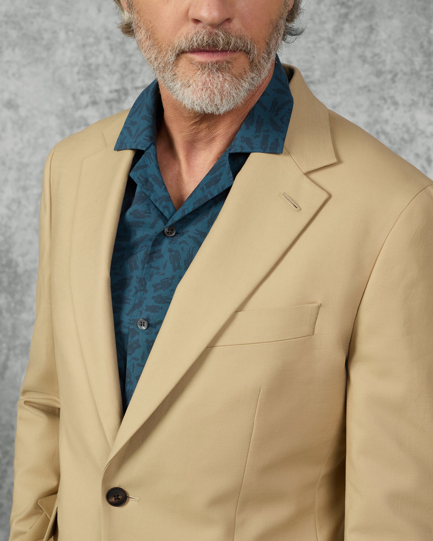 Hills Cotton &amp; Elastane Blazer Tan