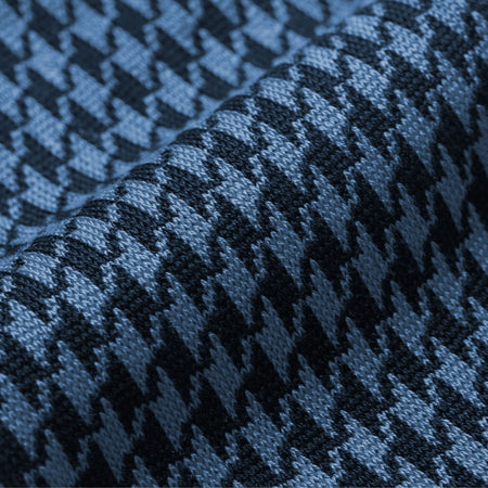 Houndstooth Knitted Socks Blue