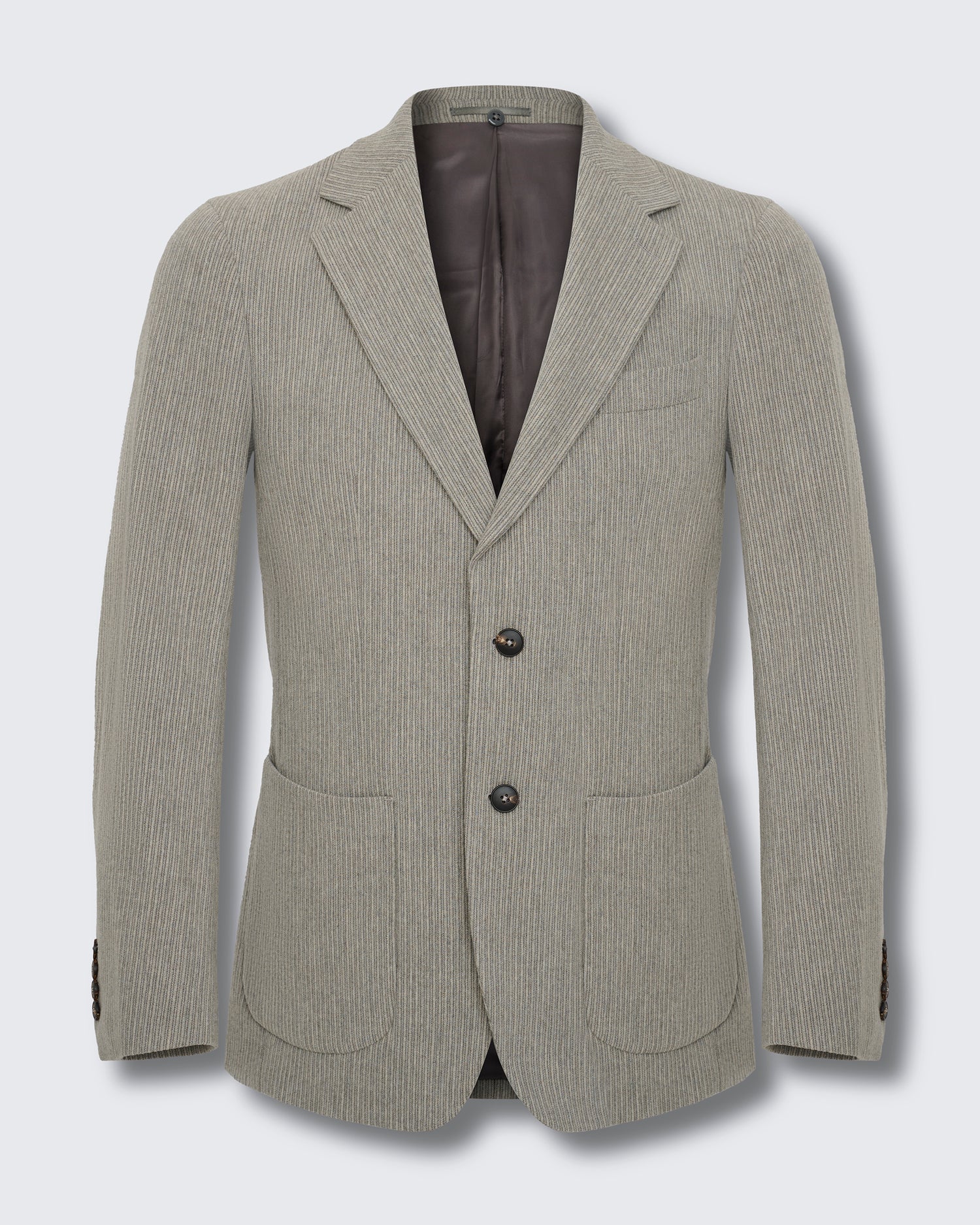 James Wool &amp; Cashmere Corduroy Jacket Light Grey