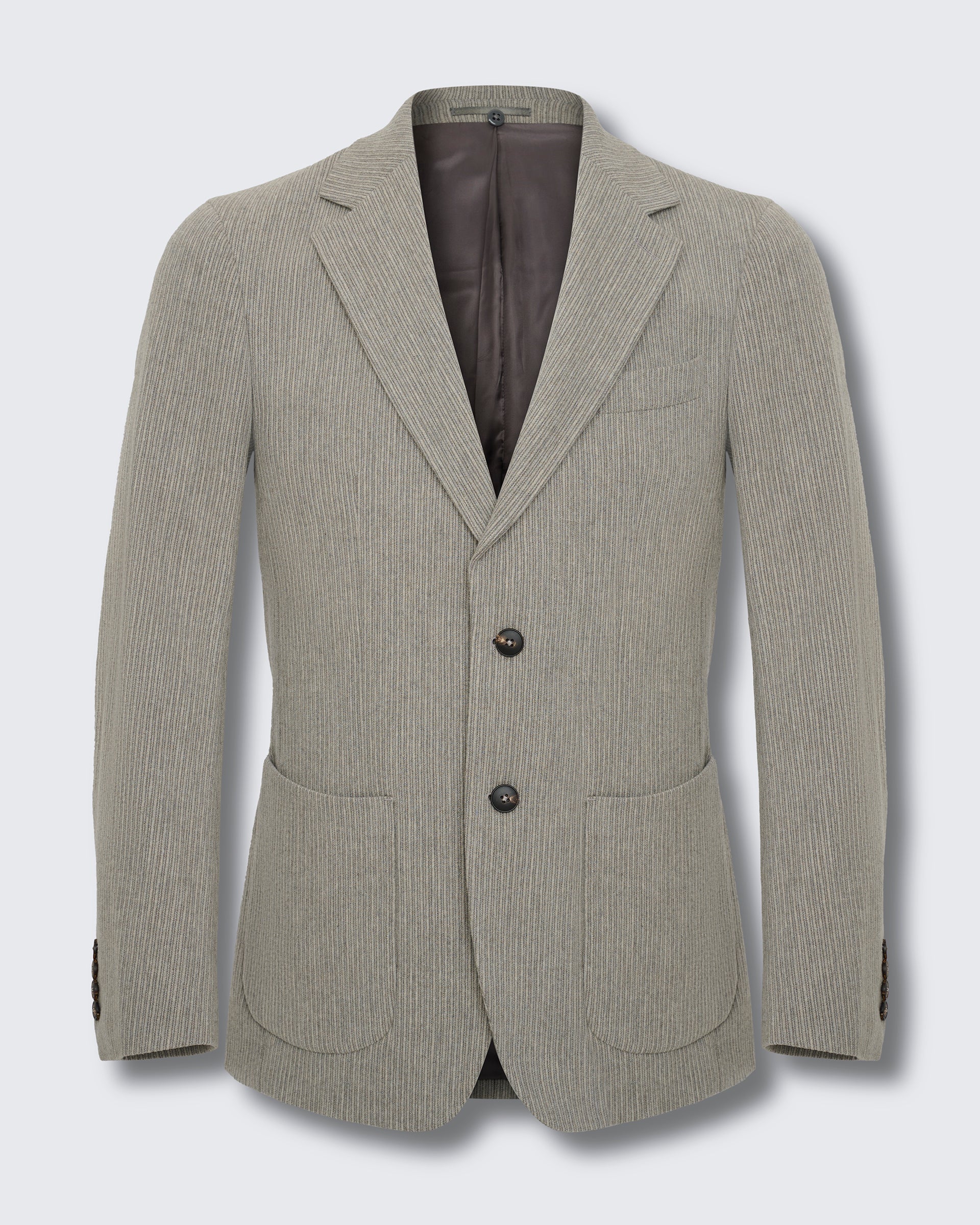 James Wool &amp; Cashmere Corduroy Jacket Light Grey
