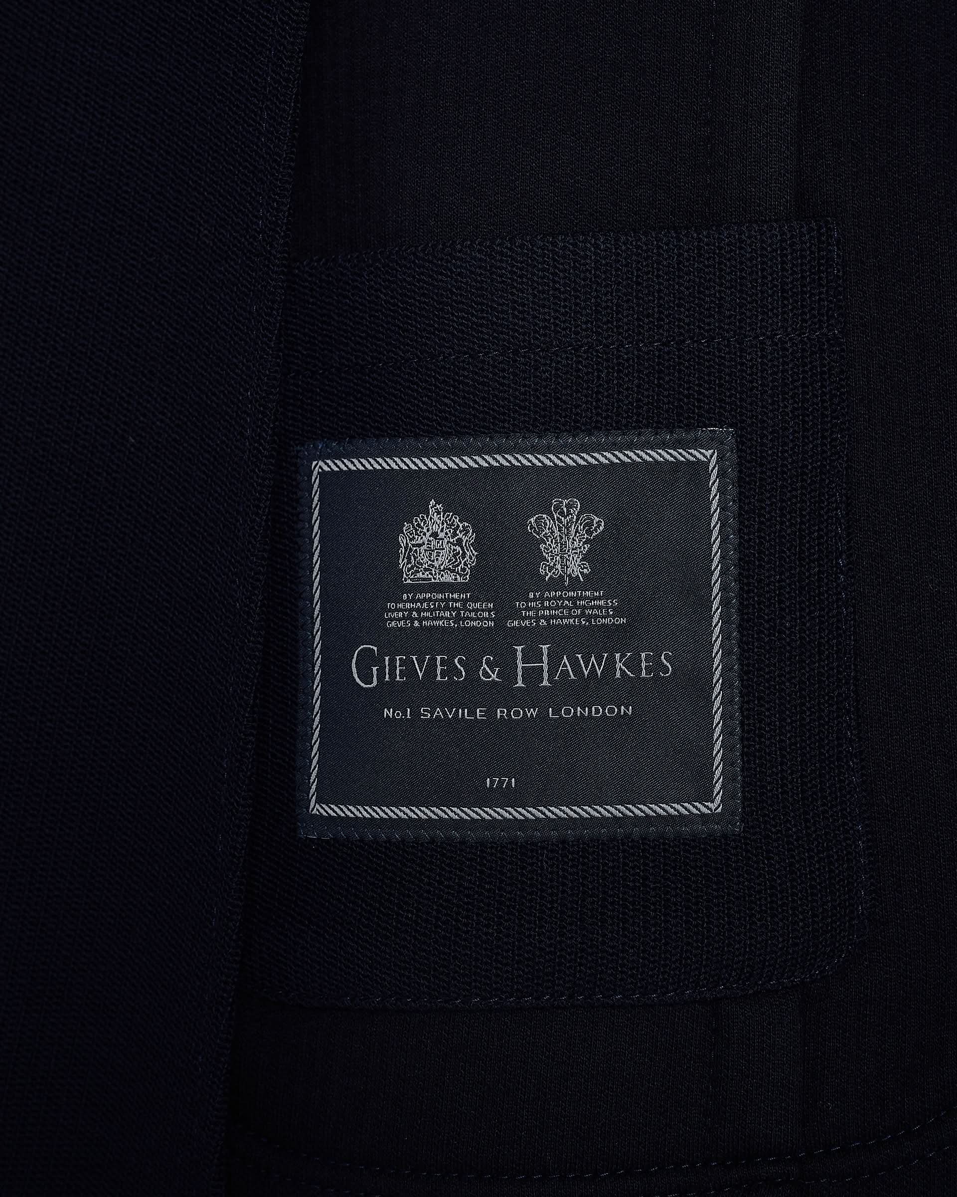 Jervoise Virgin Wool Cotton Blazer Navy – Gieves & Hawkes