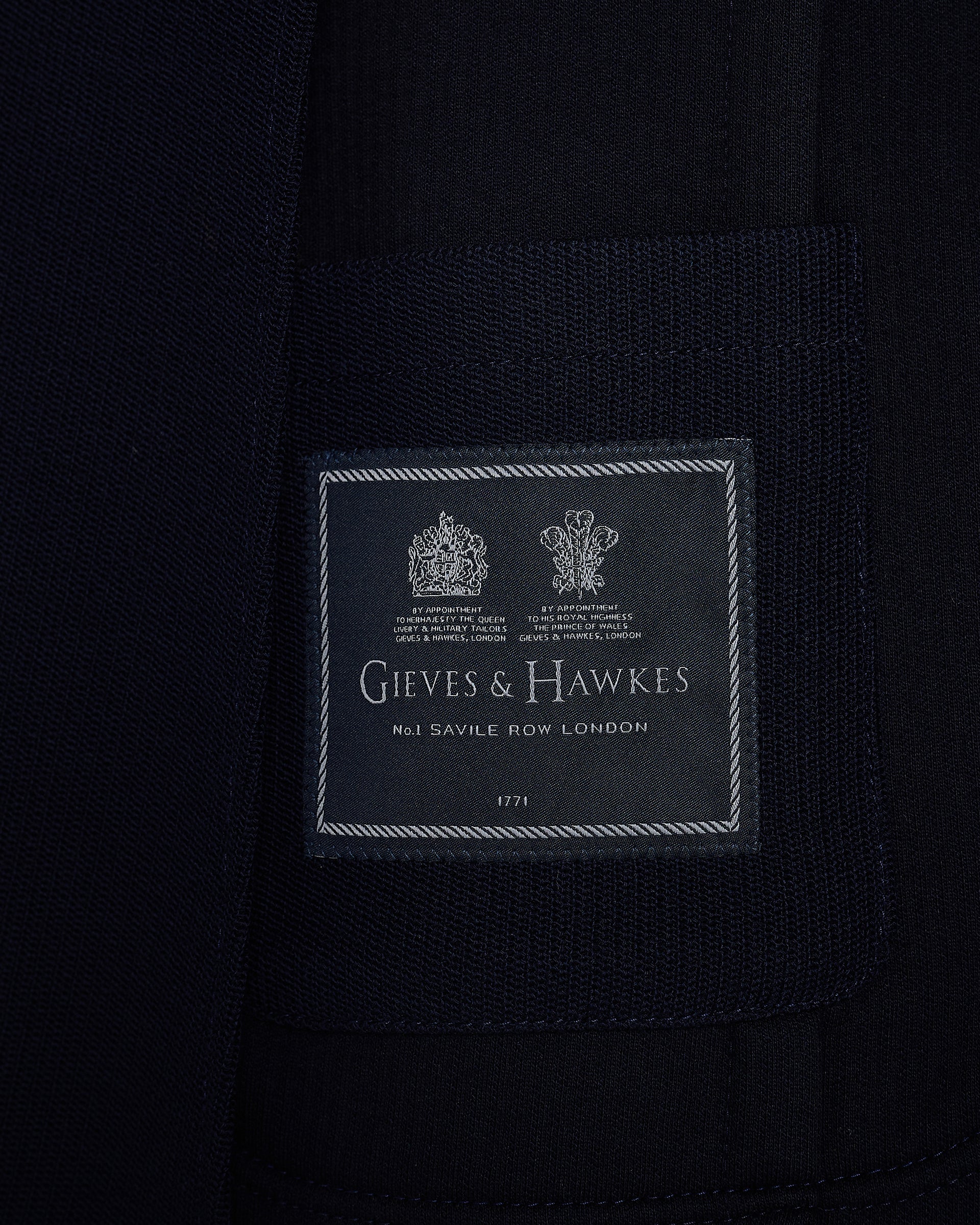 Jervoise Virgin Wool Cotton Blazer Navy