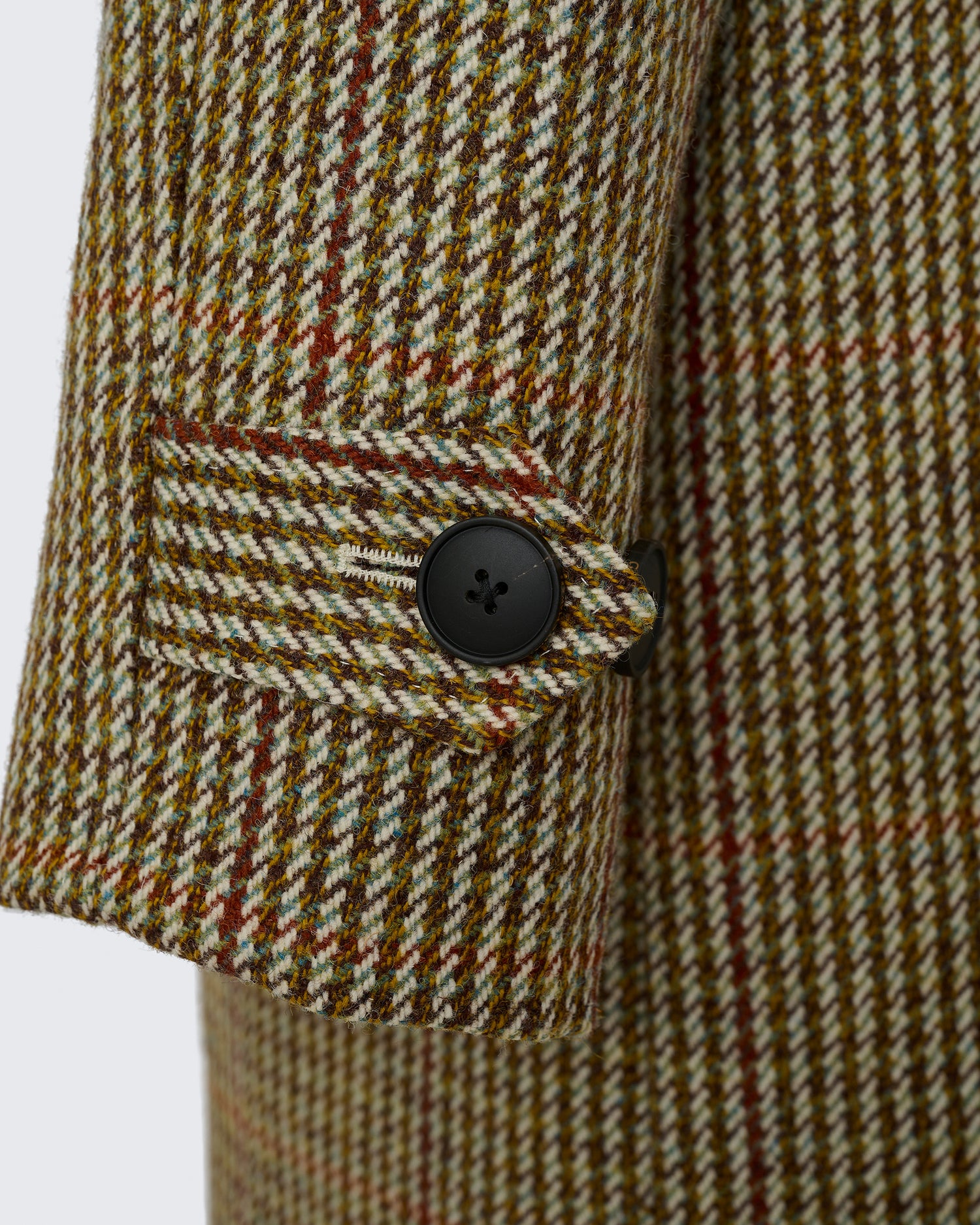 Kenmore Herringbone Raglan Coat Multi Shepard Check
