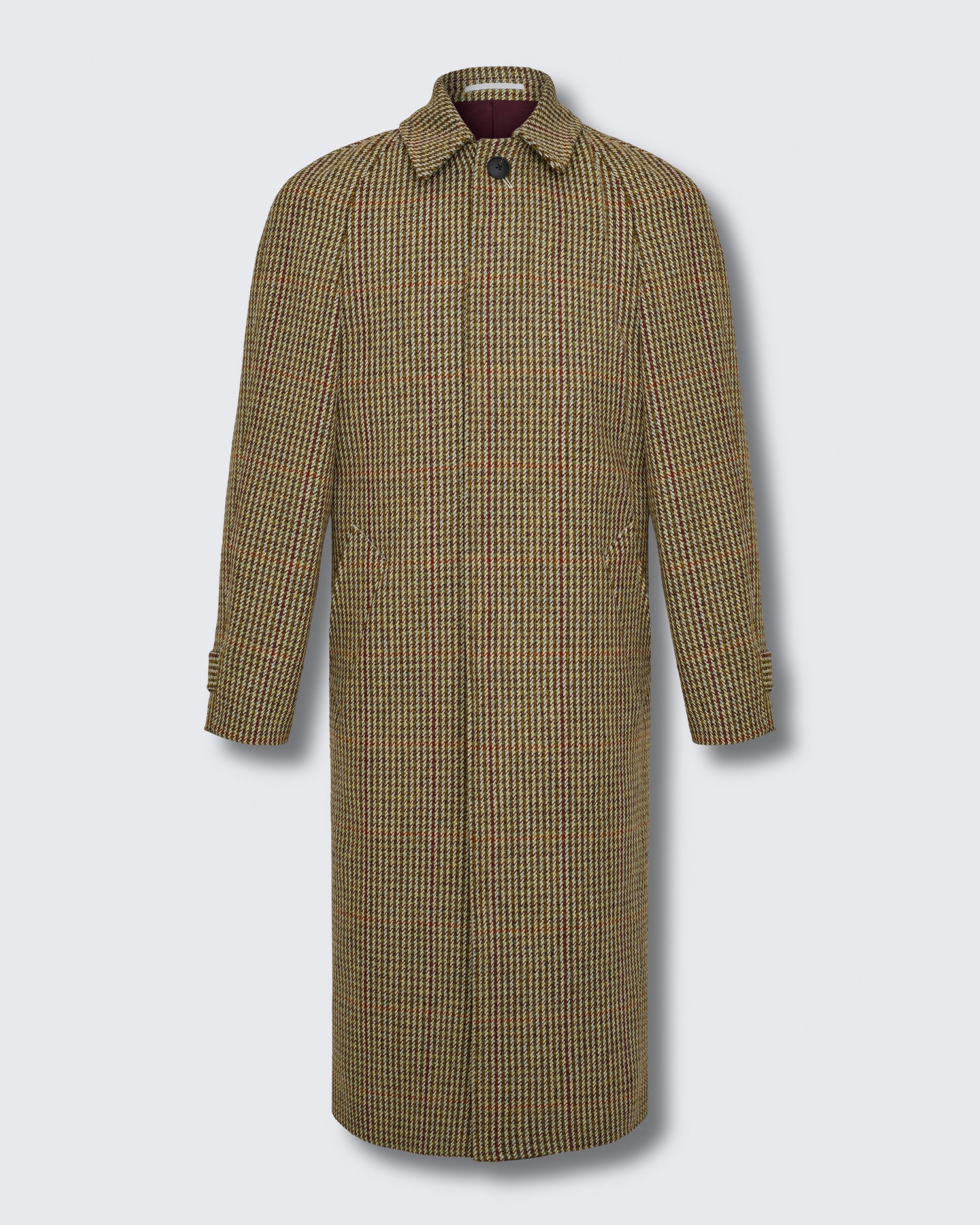 Kenmore Herringbone Raglan Coat Multi Shepard Check
