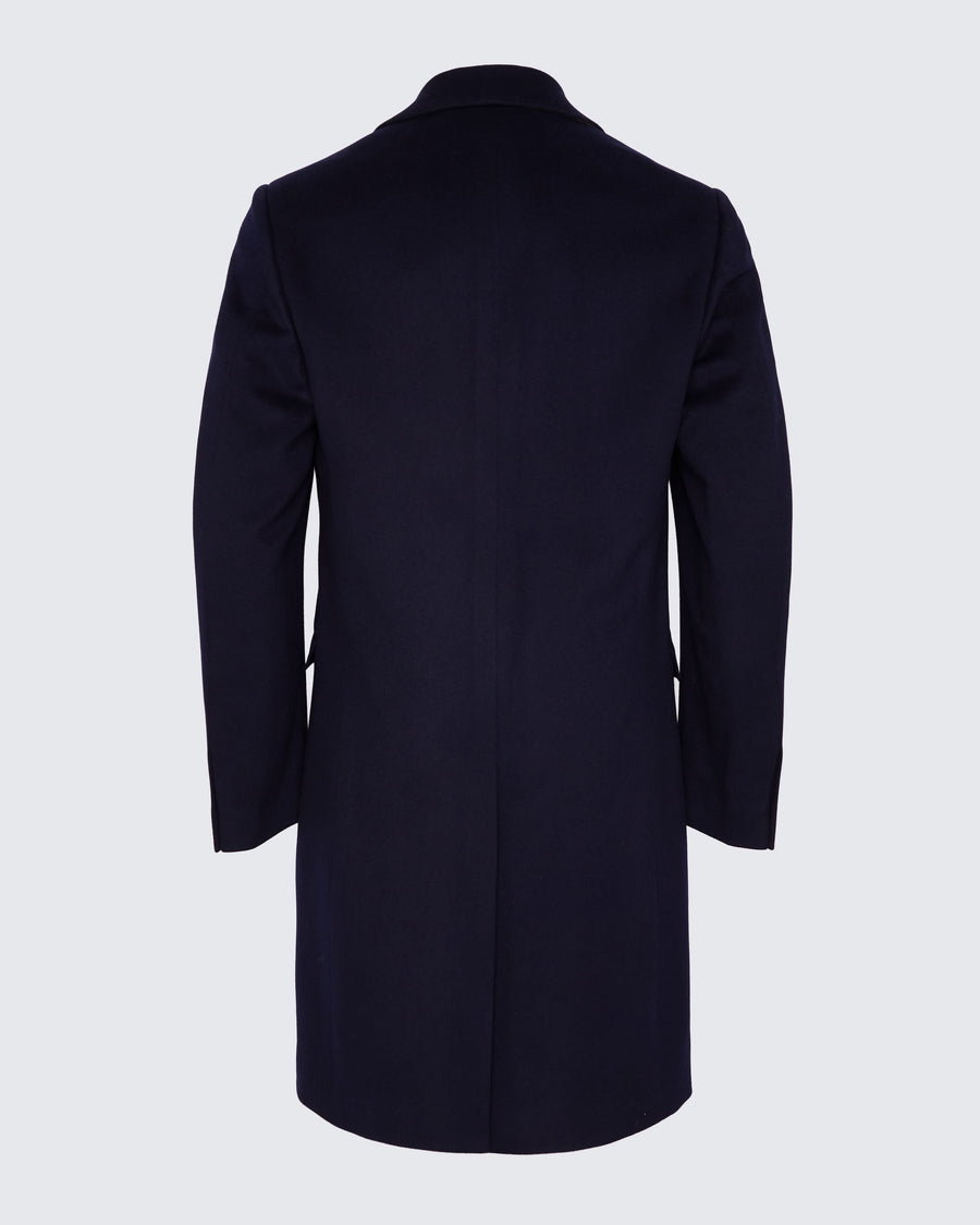 Kingsley Wool Overcoat Navy