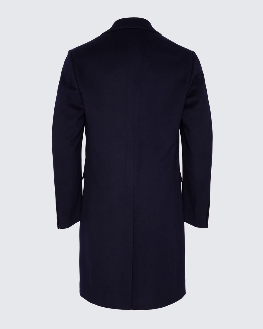 Kingsley Wool Overcoat Navy