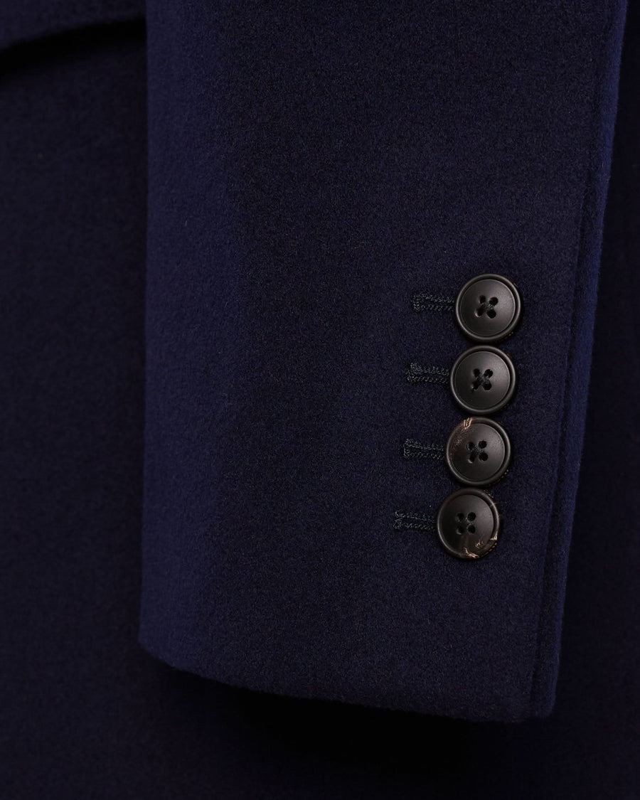 Kingsley Wool Overcoat Navy