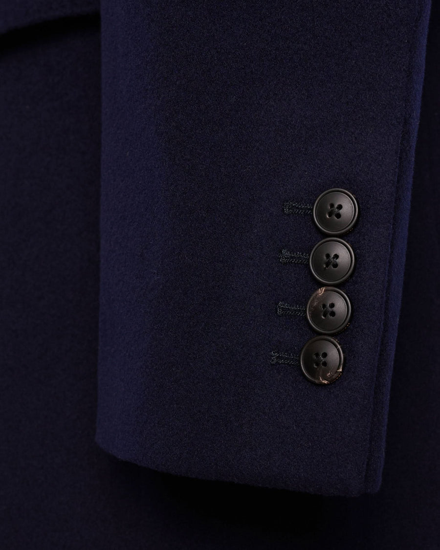 Kingsley Wool Overcoat Navy
