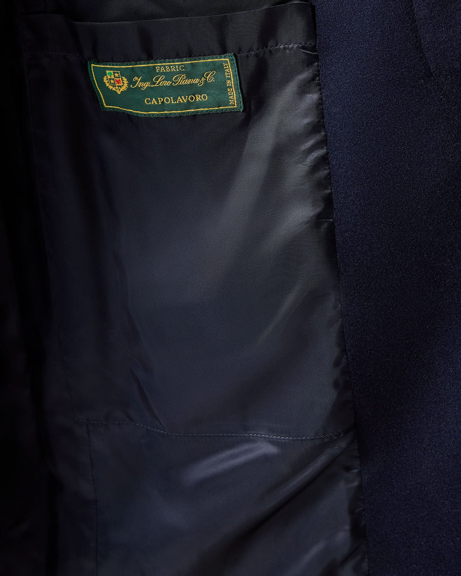 Kingsley Wool Overcoat Navy