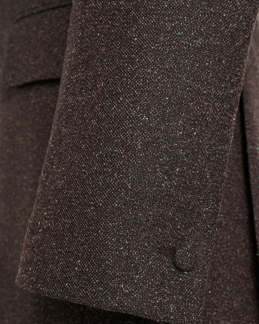 Laren Donegal Wool, Alpaca & Silk Dress Jacket Dark Green