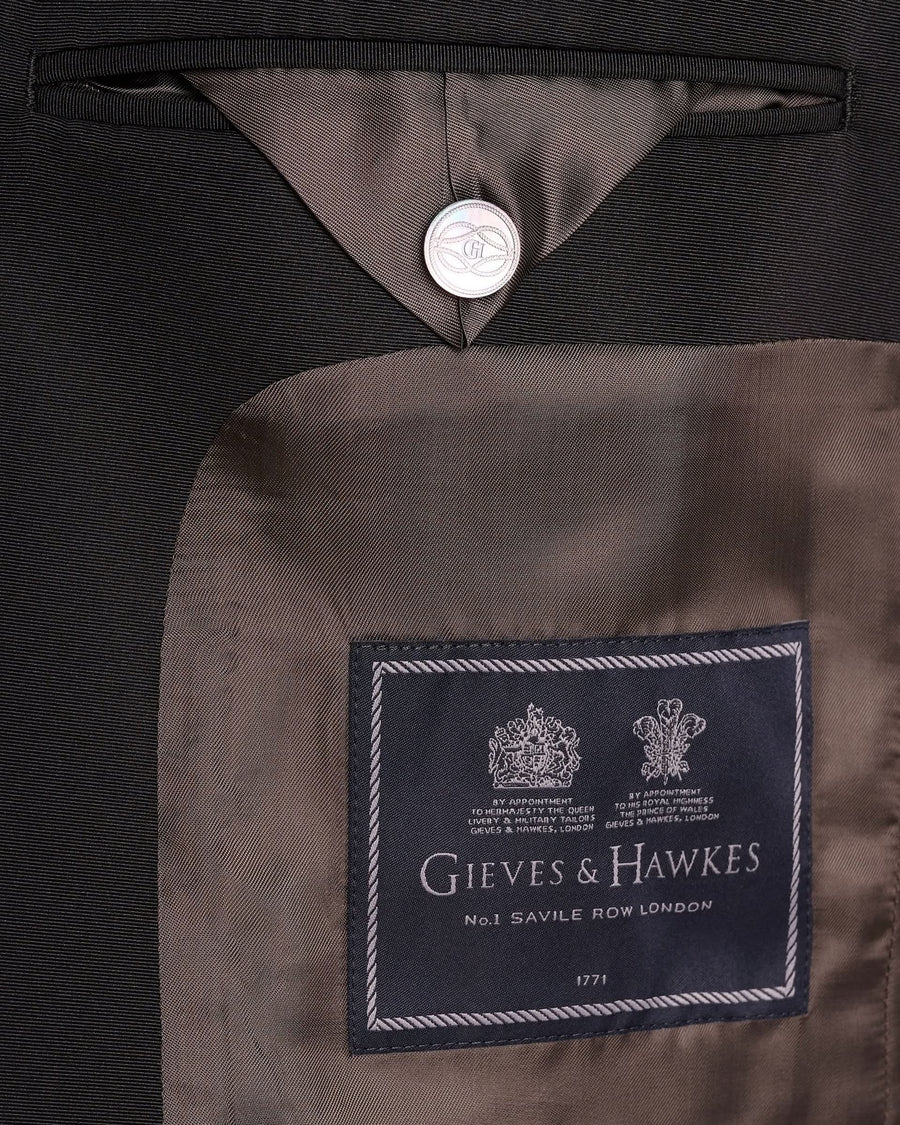 Laren Donegal Wool, Alpaca & Silk Dress Jacket Dark Green
