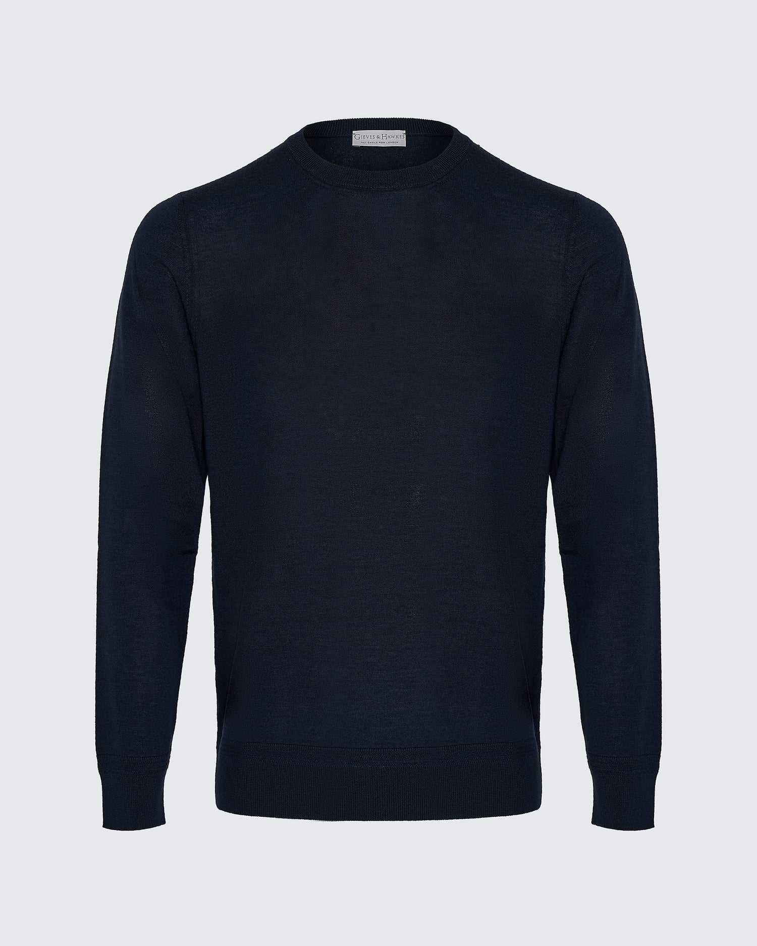 Lucas Merino Wool Silk Cashmere Crew Jumper