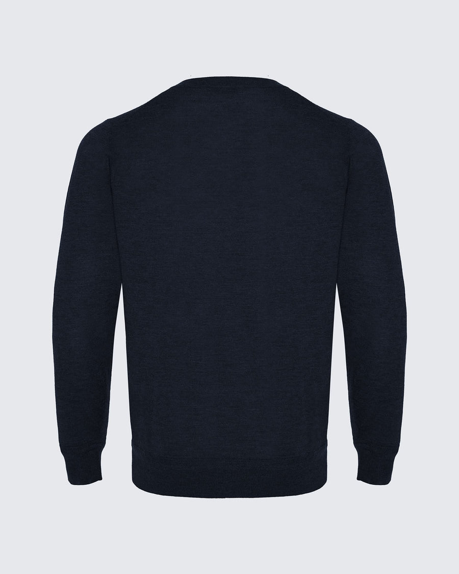 Lucas Merino Wool Silk Cashmere Crew Jumper