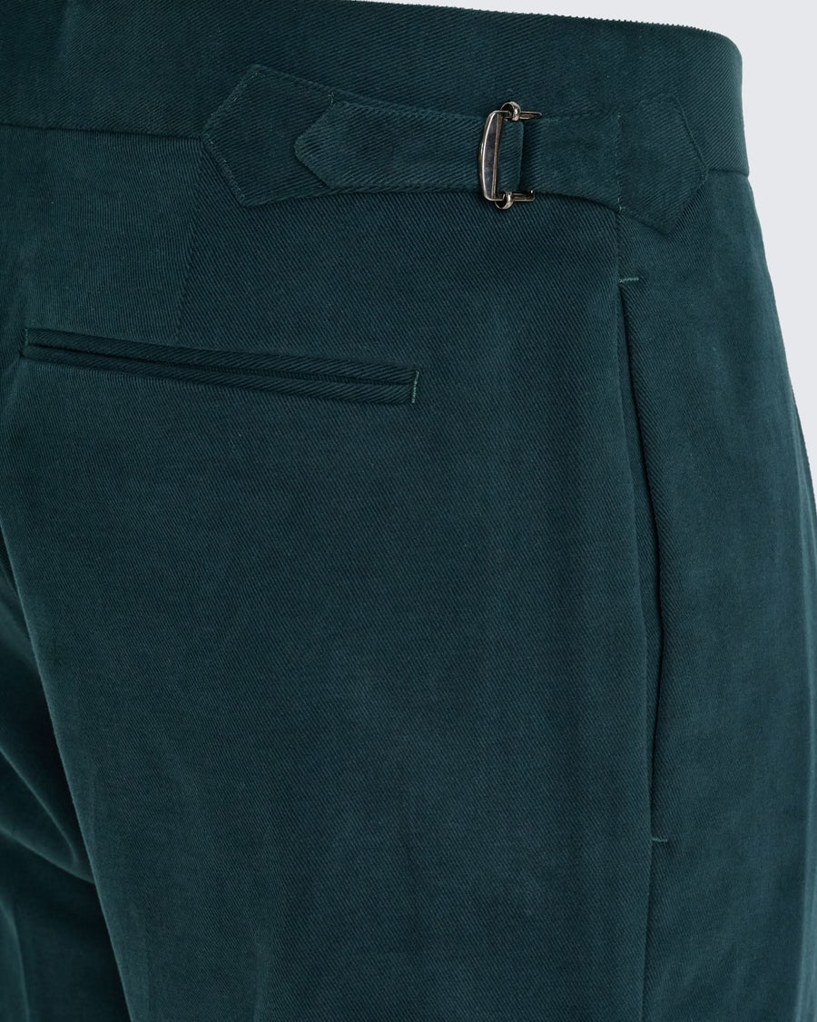 Longshaw Moleskin Suit Pants Teal