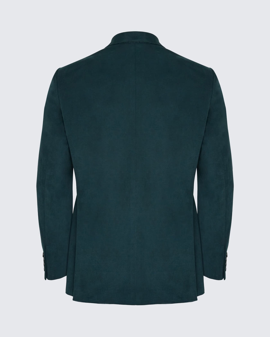Longshaw Moleskin Suit Jacket Teal