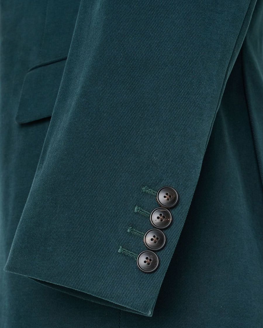 Longshaw Moleskin Suit Jacket Teal