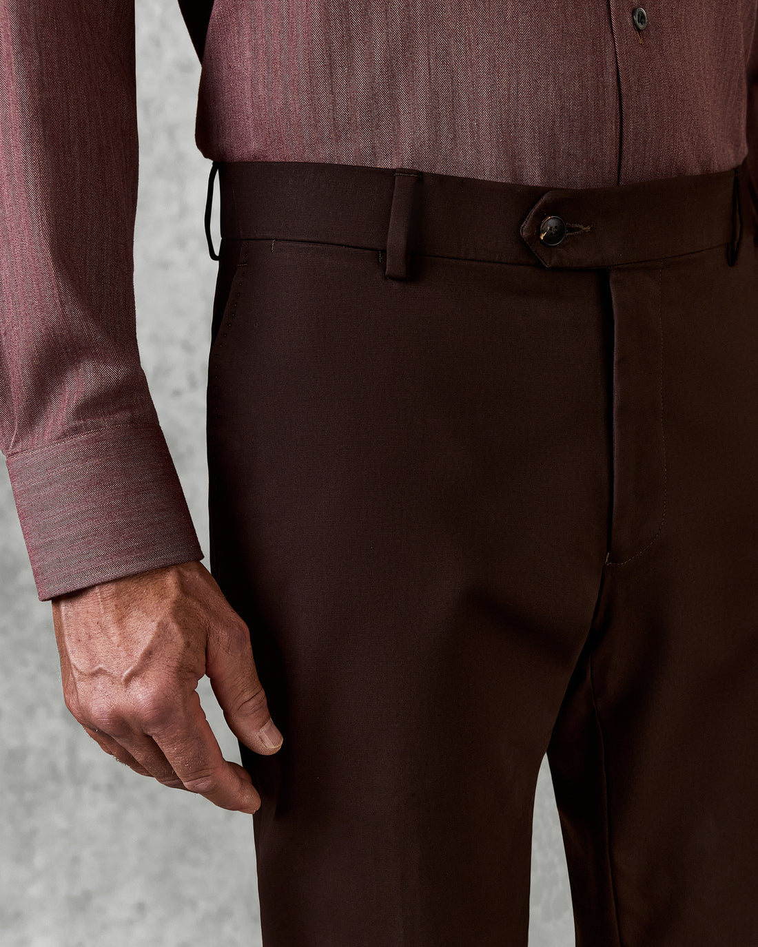 Walker Cotton Elastane Chino Brown