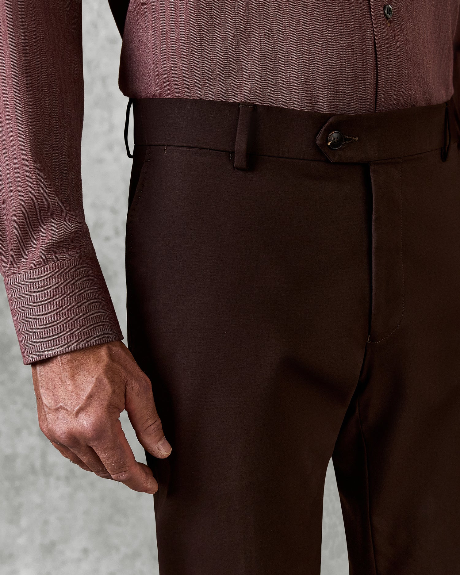 Walker Cotton Elastane Chino Brown