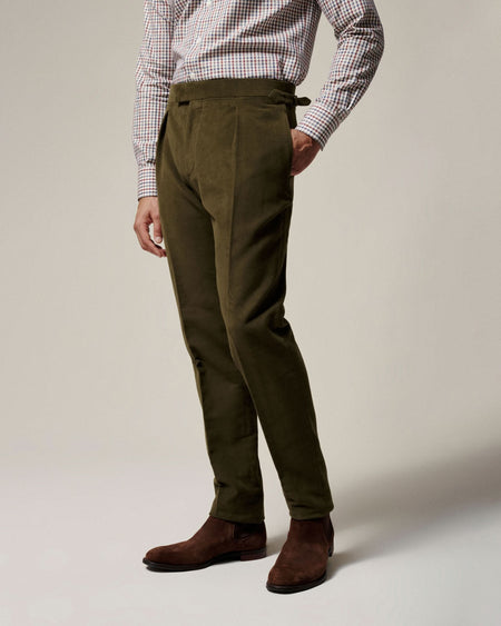 Hayter Moleskin Pleated Pant