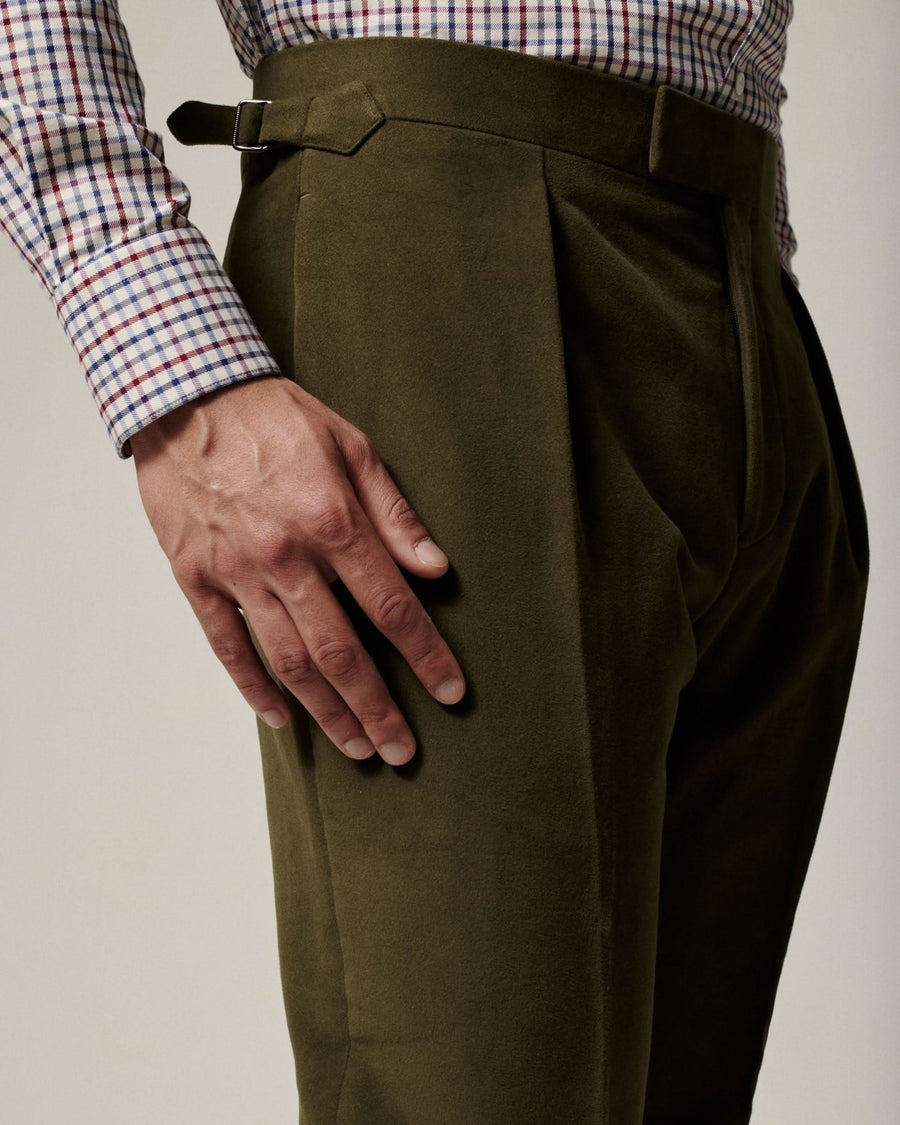 Hayter Moleskin Pleated Pant