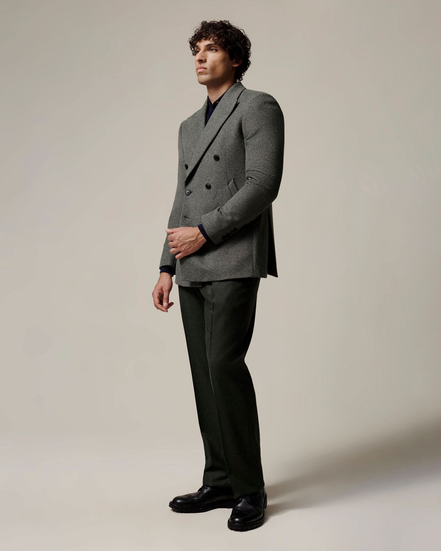 Farland Jersey Cotton Blazer Green