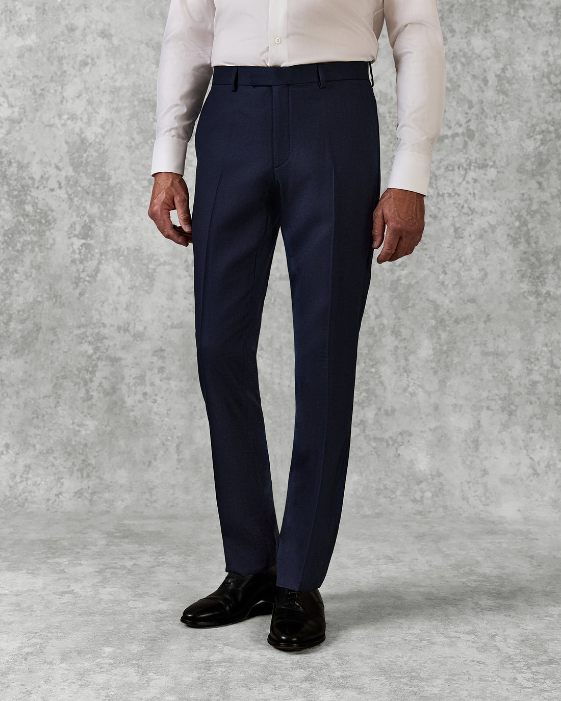 Doughty Double Breasted Wool Twill Suit Navy