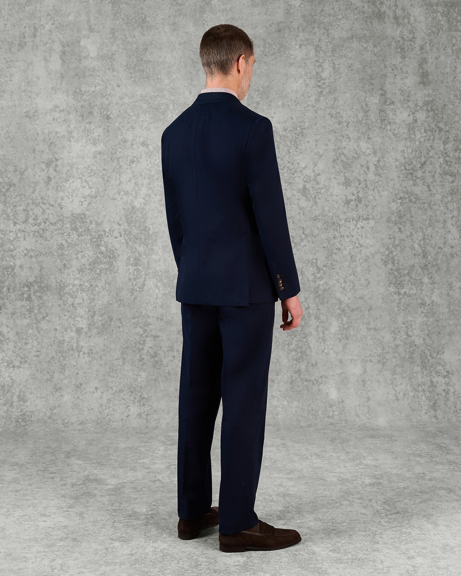 Stanley Cotton Cashmere Suit Jacket Navy