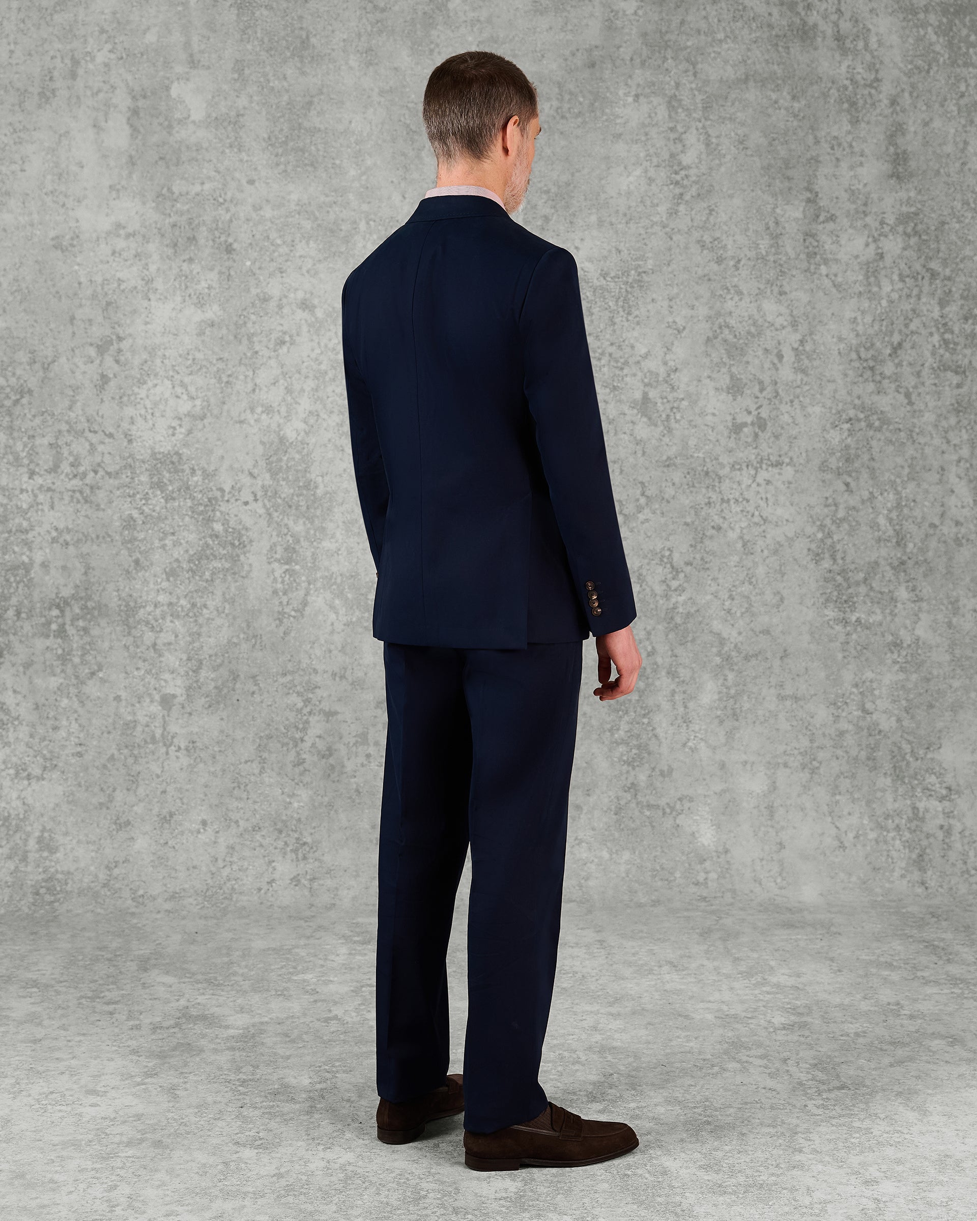 Stanley Cotton Cashmere Suit Jacket Navy