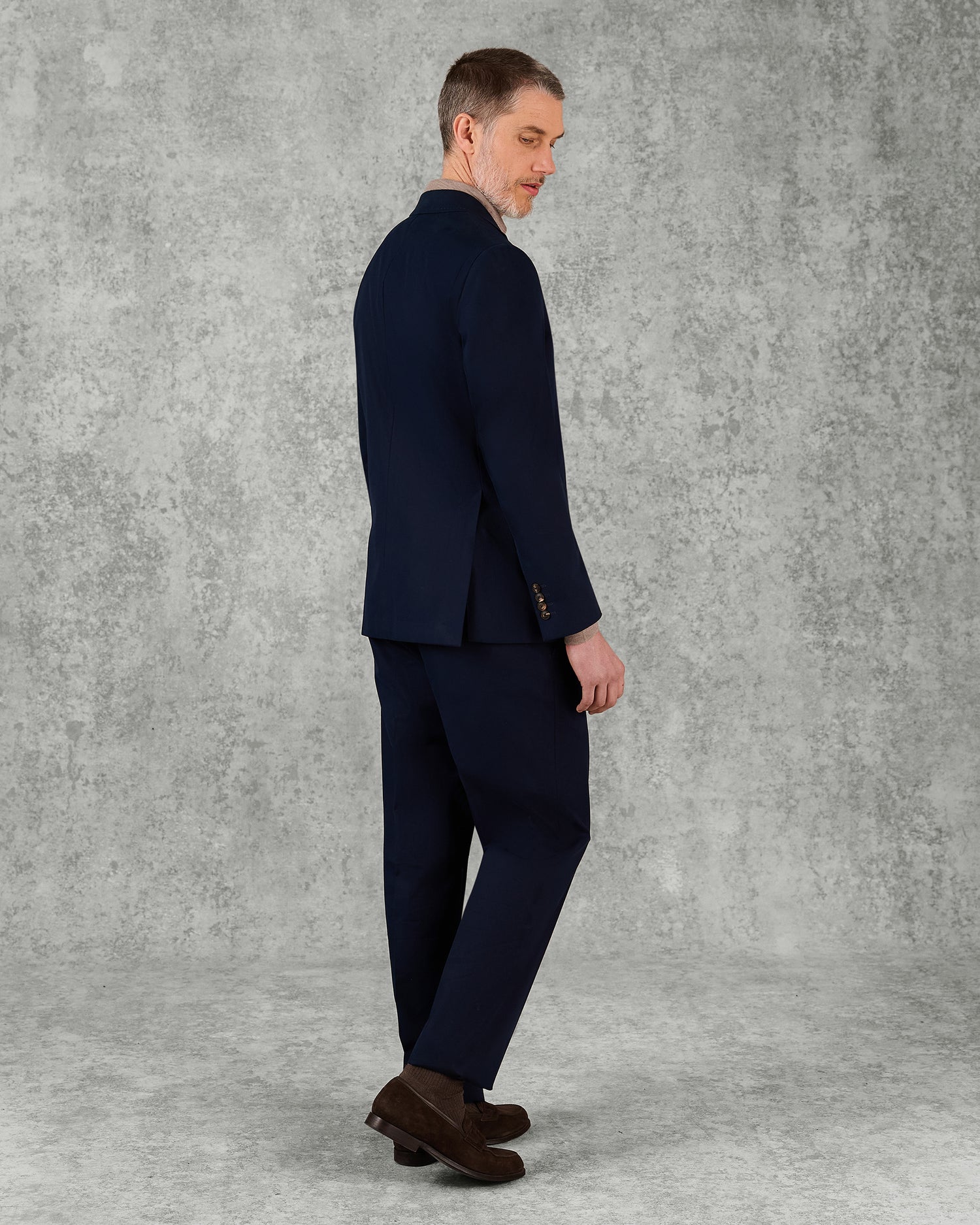 Stanley Cotton &amp; Cashmere Suit Navy