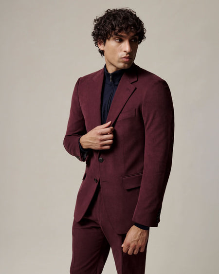 Barlow Moleskin Jacket Burgundy