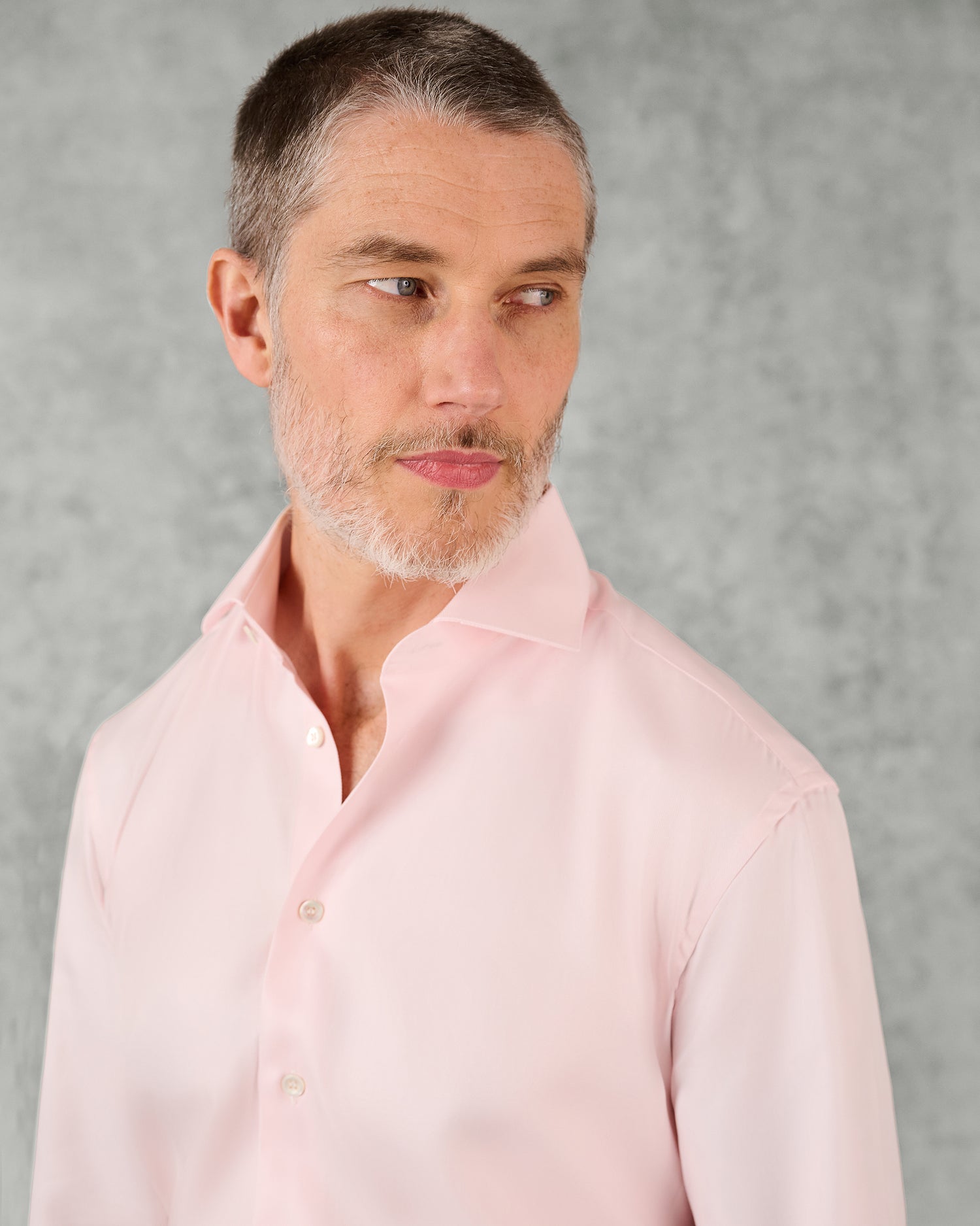 Digby Cotton Twill Single Cuff Shirt Pink