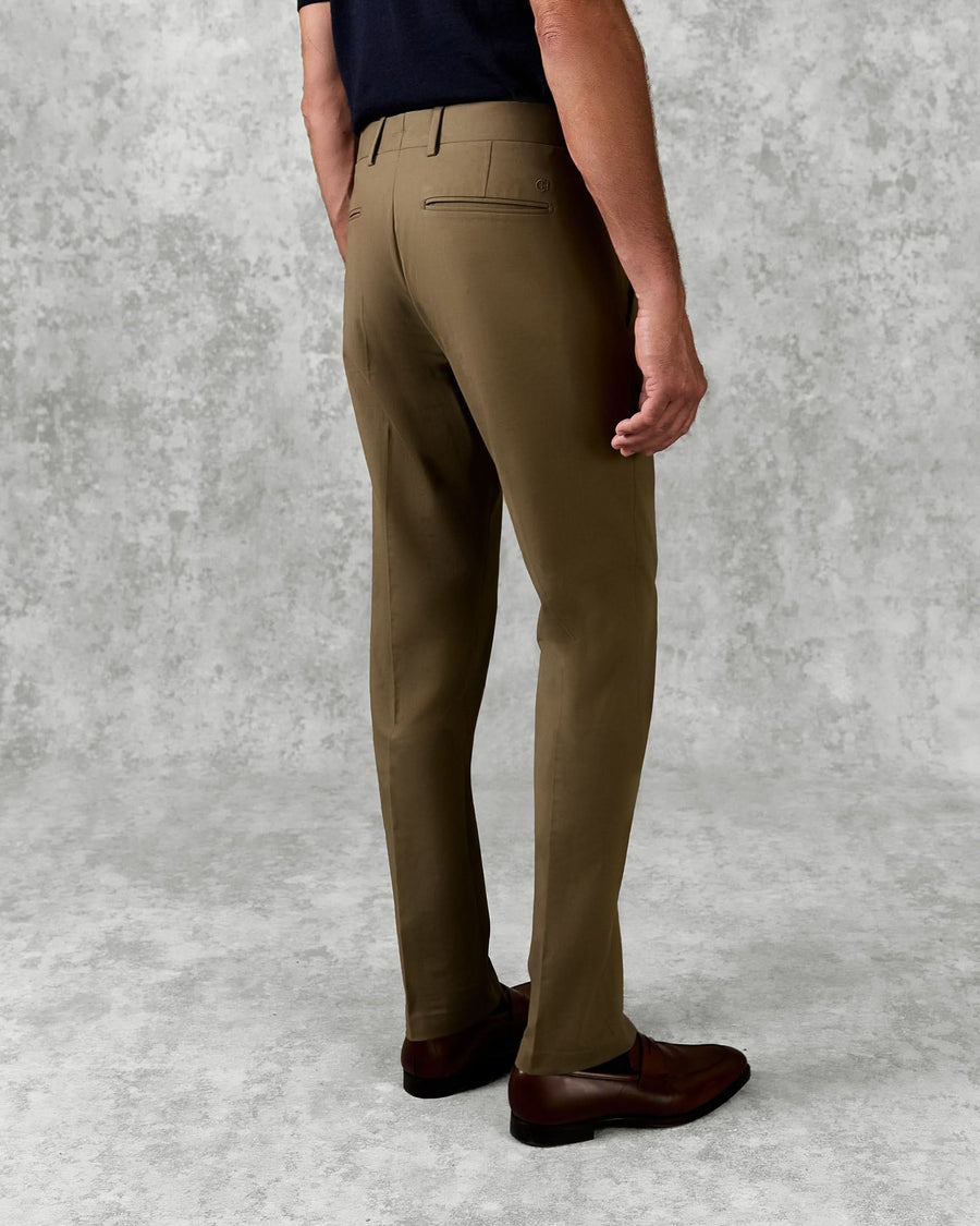 Walker Cotton Stretch Chino Plain Khaki