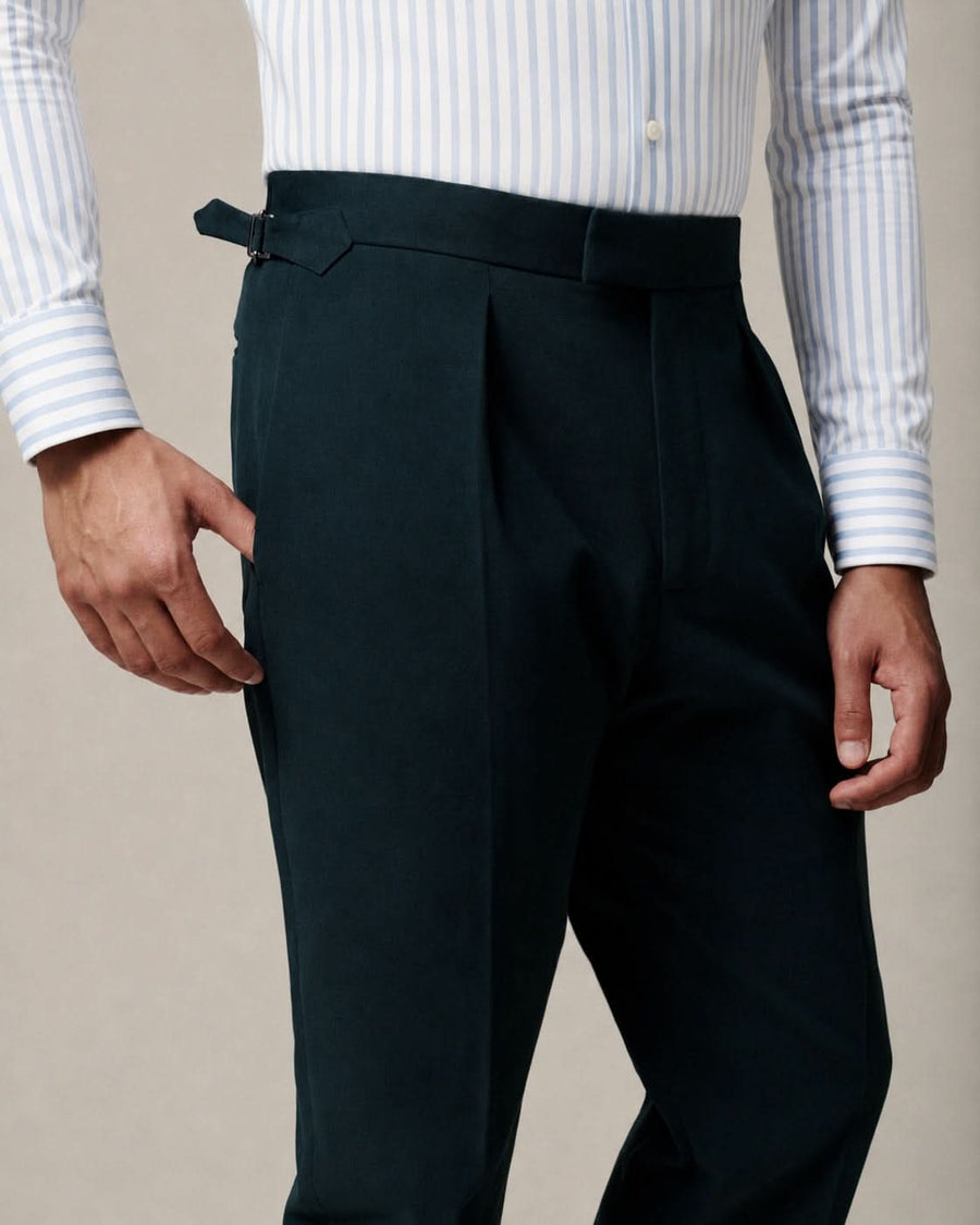 Longshaw Moleskin Suit Teal