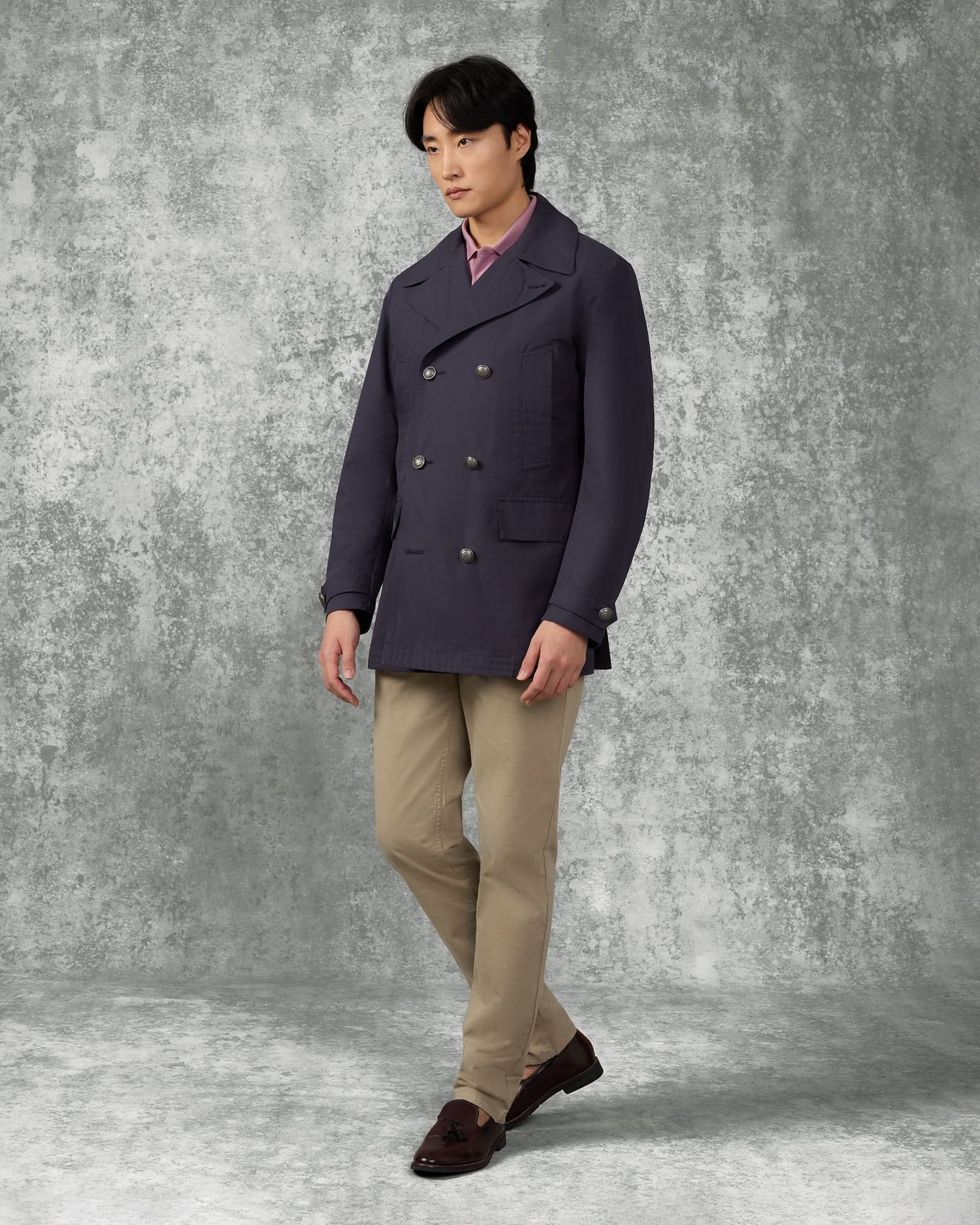 Spencer Ventile Cotton Water Repellent Peacoat Navy