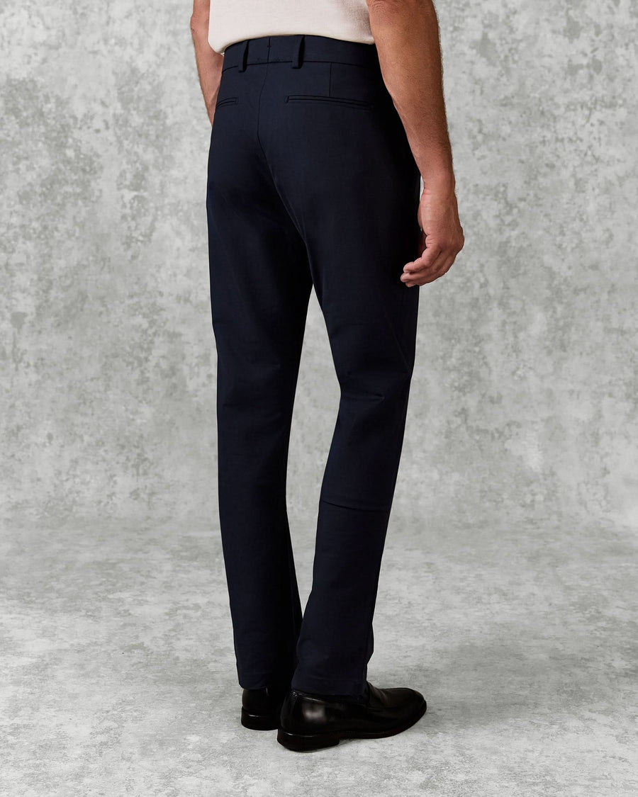 Walker Cotton Stretch Chino Plain Navy