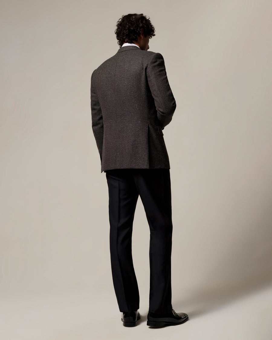Laren Donegal Wool, Alpaca & Silk Dress Jacket Dark Green