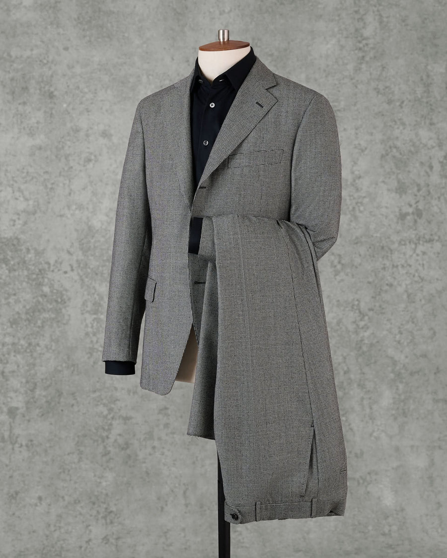 Hendley Wool Gray Puppytooth Suit