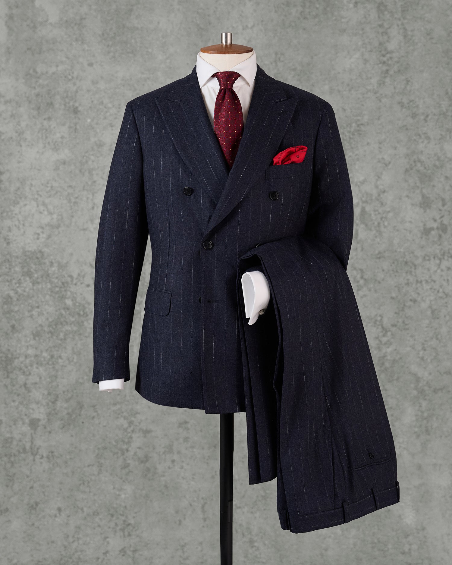 Callaghan Stripe Cashmere &amp; Wool Suit